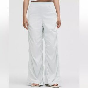 Lululemon ruched high rise wide leg pant